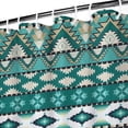 thumbnail image 3 of Boho Floral Shower Curtain 72x72 Inches - Tropical Leaves, Vintage Botanical Print, Waterproof Fabric for Chic Bathroom Decor, Modern Farmhouse & Bohemian Style, 3 of 4