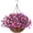 Pinkish Purple, variant on Artificial Hanging Flowers in Basket for Patio Garden Porch Deck Spring Decoration, Artificial Daisy Arrangement,Fake Plants in 12 inch Coconut Lining Basket for Outdoor/Indoor(Yellow and white)