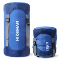 thumbnail image 1 of AIGIA Sac de Compression en Nylon Sac de Compression Sac de Couchage Sac de Couchage avec Rabat Anti-Poussière pour Randonnée, Camping, Voyage Bleu/orange, 1 of 13
