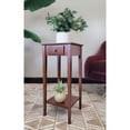 thumbnail image 3 of Solid Bamboo Plant Stand Telephone Table Mahogany, 3 of 4