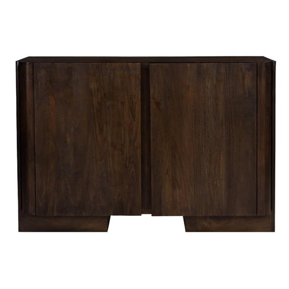 Percy 2-Door Sideboard in Modern Barista Brown Finish on Acacia Solid Wood