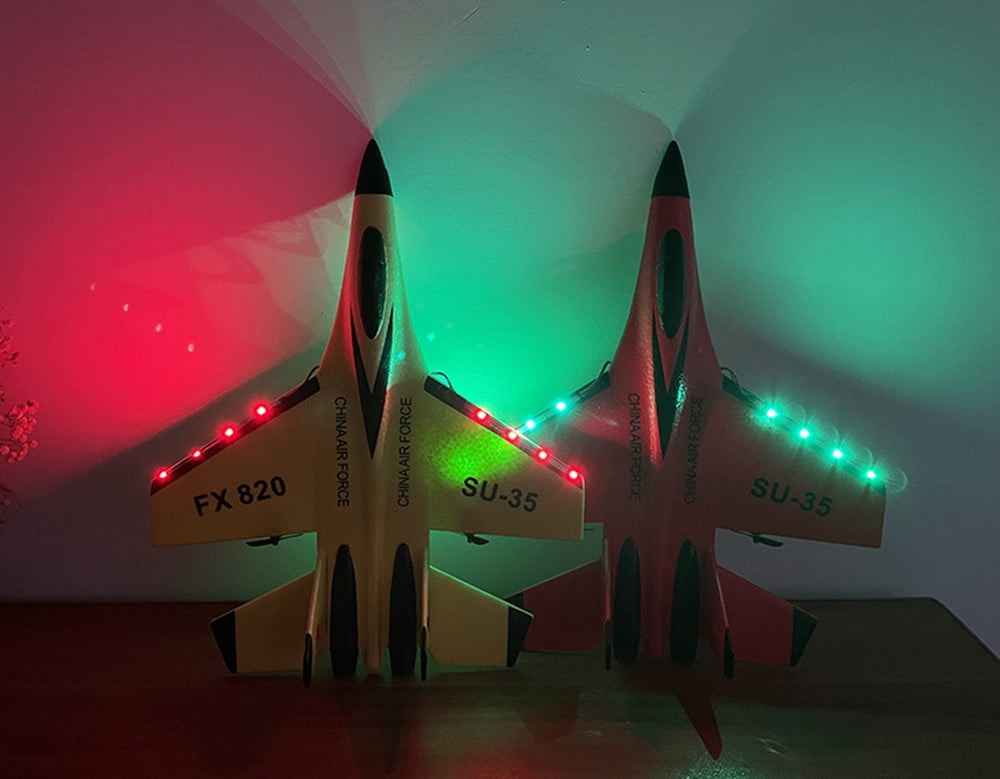 Roofworld RC Plane SU-35 Remote Control FX620 Glider 2.4GHz 3-Axis Gyro Airplane Toy Gift(red)