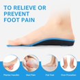 thumbnail image 2 of IYDoaMea 220+ lbs Arch Support Insoles for Plantar Fasciitis Relief, Orthotic Insoles for Flat Feet, Heel Pain, Over Pronation, Foot Pain. High Arch Support Insoles Men Women, Comfort, 2 of 5
