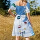 thumbnail image 5 of Vestido de verano de manga corta para mujer de LONDON CITY, vestido de noche, 5 of 7