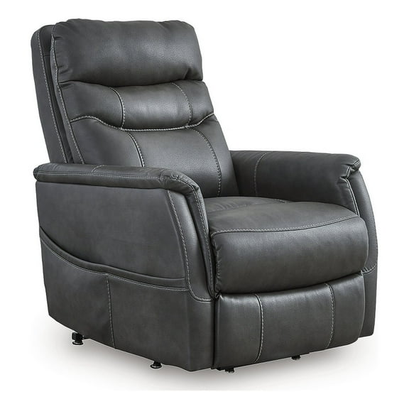Signature Design by Ashley Strawbill Black Power Lift Recliner