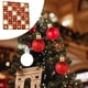 thumbnail image 3 of Bolas navideñas de 3 cm con formas especiales | Juego de 36 adornos de plástico mate | Adornos para árbol pintados y colgantes navideños, 3 of 5