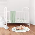 thumbnail image 2 of Sweet Jojo Designs Floral Leaf Girl Baby Playmat Tummy Time Infant Play Mat - Green and White Boho Watercolor Botanical Woodland Tropical Garden, 2 of 3