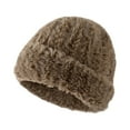 thumbnail image 4 of Luxalzxs Winter Hats for Women Faux Fur Warm Fluffy Knit Crochet Beanie Cap Outdoor Ear Cover, 4 of 5