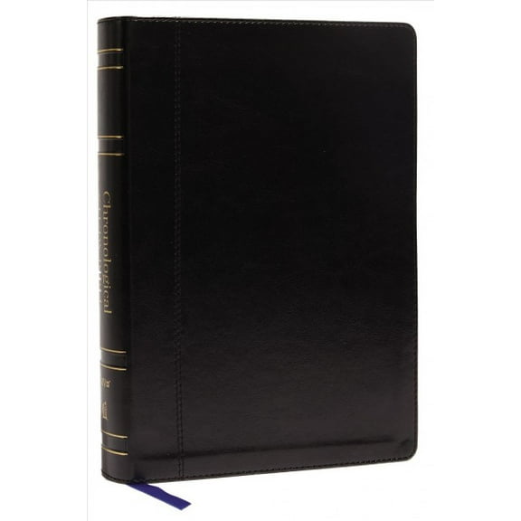Pre-Owned NIV, Chronological Study Bible, Leathersoft, Black, Comfort Print: Holy Bible, New International Version