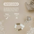 thumbnail image 5 of MOODYBABY® Pacifier Binky Clips for Boys Girls Soother Chain Silicone Holder 2 Pack Set for Baby Unisex Neutral Newborn Dummies Baby Shower Gift (Neutral Gray), 5 of 6