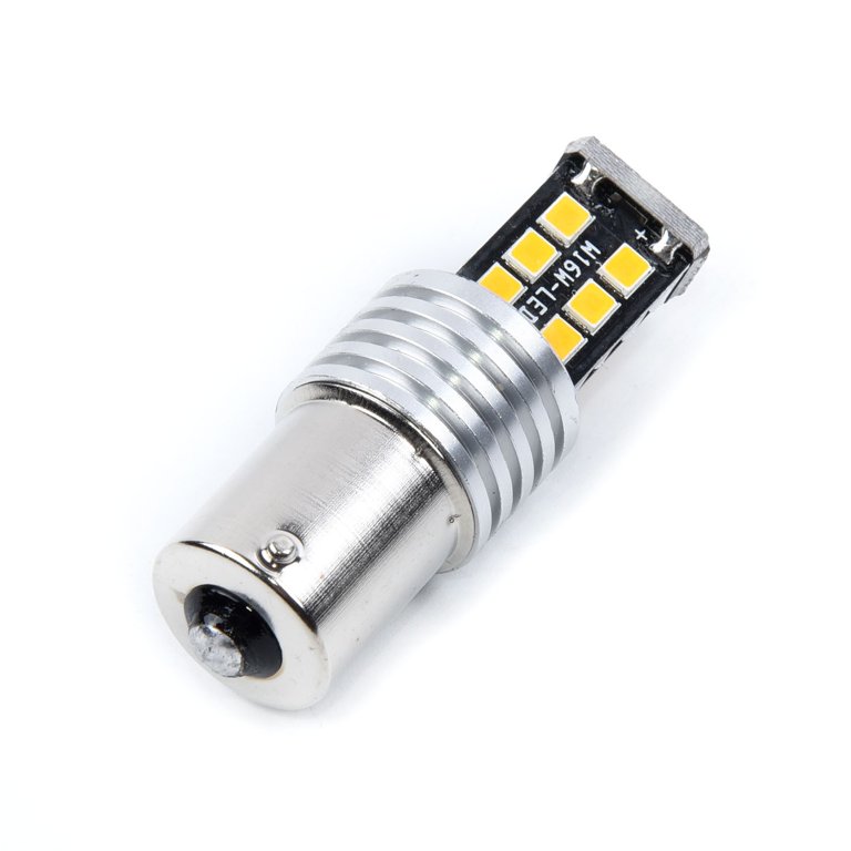 ELECTROPRIME Bright Amber Orange 15 SMD Led 283 P21/5w 1156 Turn Signal  Indicator Bulbs Ba15s : : Car & Motorbike