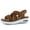 Brown, variant on GYMEPIC Women's Walking Sandals Platform Shoes Air Cushion Elastic Band Outdoor Hiking