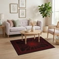 thumbnail image 3 of ODIKA Spider Web Design With Bold Radiating Strands And Dark Border Pet Friendly & Kids Safe Play for Playroom, Bedroom, Reading Nook, 3 of 7