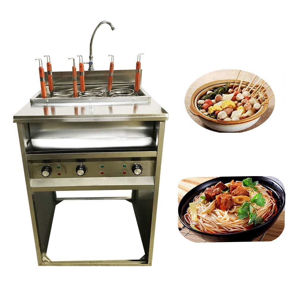 INTSUPERMAI Commercial 6 Baskets Electric Pasta Cooking Machine Pasta