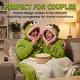 thumbnail image 5 of Funny Big Mouth Monster Adult Onesie with Large Comb Prop, Oversized Fleece One Piece Pajamas for Women & Men, Kigurumi Halloween Costume, 5 of 7
