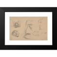 thumbnail image 2 of Eugène Delacroix 24x17 Black Modern Framed Museum Art Print Titled - Head, Shoulder, and Foot, Studies for ‘Scenes from the Chios Massacres’ (1823), 2 of 5