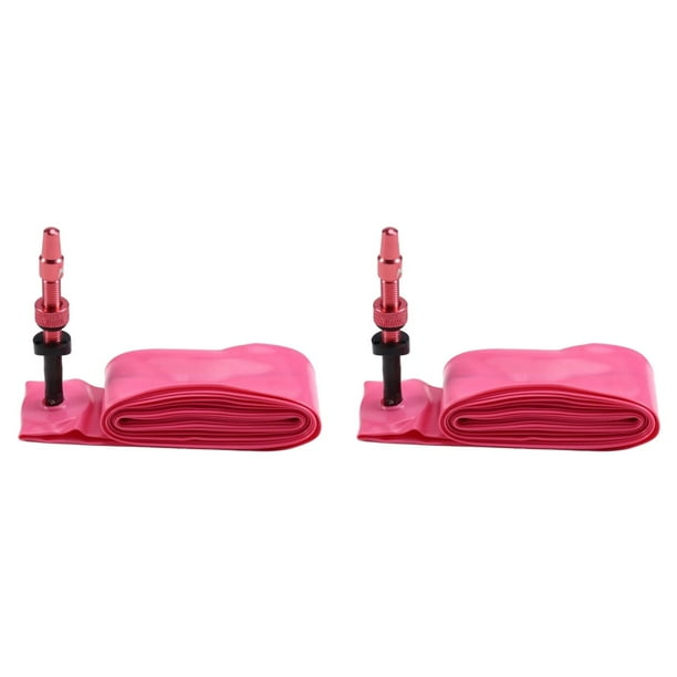 2X Cámara de TPU para Bicicleta de Carretera 700c con Boquilla Metálica, Núcleos de Válvula Extraíbles y Rosca Externa para Neumáticos 700x18-32c.
