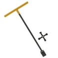thumbnail image 1 of Llave de medidor de agua shamjiam llave de válvulas de cierre duradera 16 pulgadas amarillo, 1 of 8