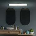thumbnail image 3 of Luxrite 36" LED Vanity Light Brushed Nickel Bathroom Light Fixture 3CCT 30W 2100 Lumens Dimmable Damp Rated ETL Listed, 3 of 7