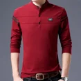 thumbnail image 4 of Polos de hombre de alta calidad, jersey liso unicolor, manga larga, ropa nueva y barata, venta elegante, talla XXL, sudaderas Y2k para hombre, 4 of 5