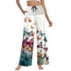 thumbnail image 1 of WILLBEST Pantalones Casuales Ligeros y Largos Tipo Harén para Mujer, Estilo Bohemio, para Playa, Holgados, de Verano, con Bolsillos y Pierna Recta. Extra Grande, 1 of 4
