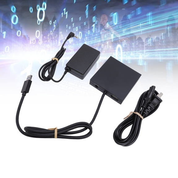 VR2 PC Adapter Accessories Kit with Premium DisplayPort Cable and Heavy Duty Power Supply Adapter for Immersive SteamVR Gaming and Seamless Library Expansion Extender Set EU Plug (7.48x6.69 Inches)