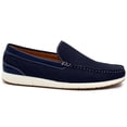 thumbnail image 2 of Aston Marc Men's Loafers, Comfortable Leather Footwear for Everyday Wear & Office, Stylish Slip-On Casual Shoes - Navy, Size 9.5, 2 of 6