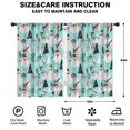 thumbnail image 2 of Blackout Kids Curtains,Blue Christmas Santa and Snowman Pattern Childrens Insulated Curtains Set Of 2,Bedroom Essentials,Toddler Room Decor 42"x63", 2 of 5