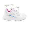 thumbnail image 2 of Tenis escolar Coqueta para niña sintético blanco alien con doble tira de contacto, 2 of 5
