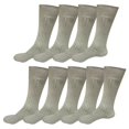 thumbnail image 1 of 9 pairs Mens Breathable Comfortable Cotton Soft Fashion Casual Classic Crew Business Dress Socks Over the Calf Size 9-11 10-13, 1 of 5