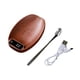 thumbnail image 3 of Juego de báscula electrónica de 3 piezas con minicucharilla, recargable por USB, ligera, Rojo marrón, 3 of 9