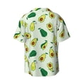 thumbnail image 2 of Wukai Cartoon Fruit Men's Casual Short-Sleeve Button Down Shirt - Lightweight Summer Dress Shirt for Daily Wear-4X-Large, 2 of 7