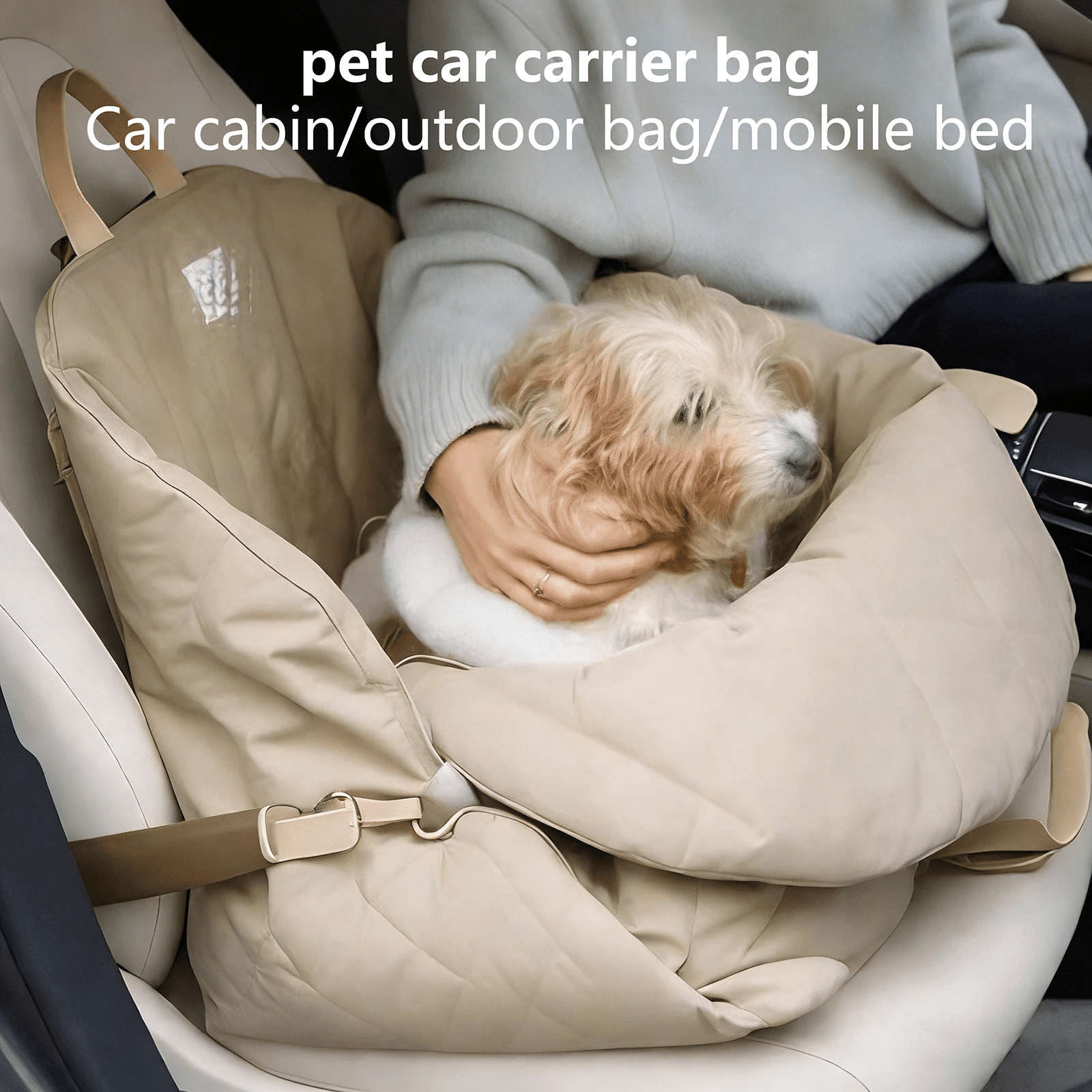 pet Backpack， Portable Pet Dog Bag for Travel Handbag Winter Warm Removable Outdoor Safety Seat Cat Supplies, for Cats & Dogs