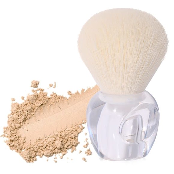 Makeup brushes for powder, blush brushes, large face brushes for loose or pressed powder, bronzer brushes with plush fibers