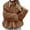 Brown, variant on Ladies Warm Faux Fur Winter Coats for Women Winter Warm Faux Coat Warm Furry Faux Jacket Long Sleeve Outerwear Plus Size Coat Jackets for Womens