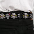 thumbnail image 4 of Thaneeya McArdle Belt, Seatbelt Buckle Belt, Los Novios Black Gray White Multi Color, 30 to 44 Inches, 4 of 9