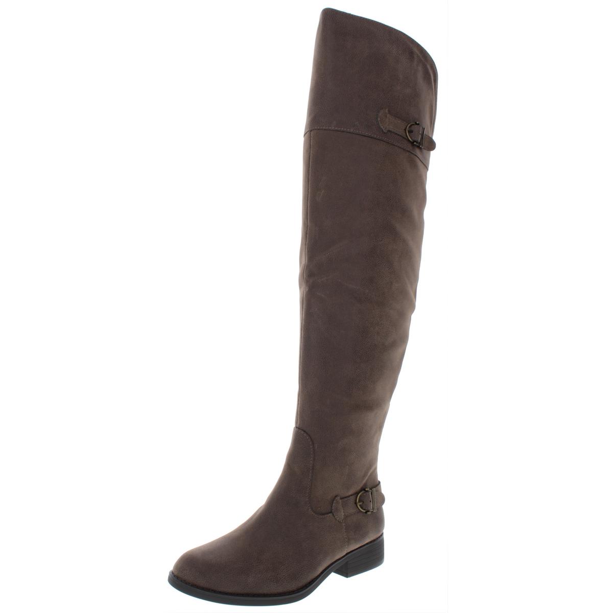 American Rag Women's Adarra Over-The-Knee Boots - Faux Suede Wide Calf Riding Boots, Black, 5.5 Medium - View #11