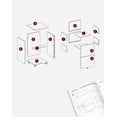 thumbnail image 2 of VASAGLE 2-Drawer File Cabinet, Locking Filing Cabinet for Home Office, Small Rolling Printer Stand, A4, Letter-Size Hanging Files, Assembly Required, Brown, 2 of 8