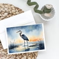 thumbnail image 2 of Carolines Treasures DAC7501GCA7P 5 x 7 in. Blue Heron Barely Lit Sky Greeting Cards - Pack of 8, 2 of 3