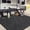 8*10ft-Black and gray, variant on Outdoor Plastic Straw Rug 8x10 Reversible Patio Rug Outdoor Rugs Waterproof Camping Rugs Portable Outside Floor Mat for RV Porch Balcony Patio Camping Picnic Beach Floral Beige