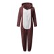 thumbnail image 4 of Mono de manga larga con capucha para niñas, pijama informal de invierno cálido, ropa de dormir para mujer, pantalones de terciopelo ártico de doble cara, 4 of 6
