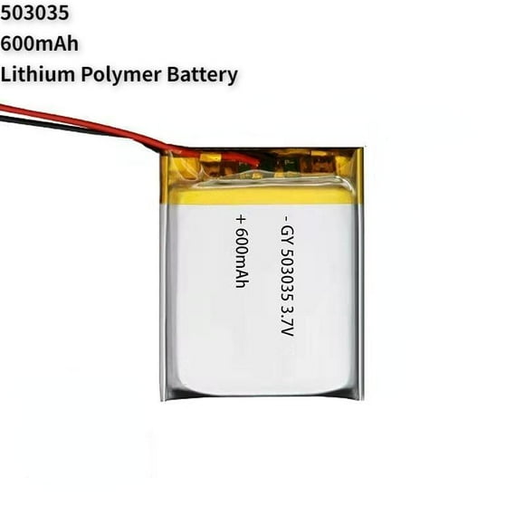 Batterie Li-Ion 3.7V 600mAh 503035 Lithium Polymère Rechargeable pour Casque Bluetooth POS