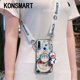 thumbnail image 2 of HUAWEI Y6P Funda Blu-ray Doraemon Soporte De Dibujos Animados Carcasa Para Teléfono/Y7P Con Correa De Letras De Moda, 2 of 3