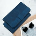 thumbnail image 6 of Wallet Phone Case Cover Compatible with iPhone 15 Plus, Vintage for Men Business Embossed PU Leather Flip Protective Case with Wrist Strap Kickstand for Apple iPhone 15 Plus 6.7 inch,Blue, 6 of 7