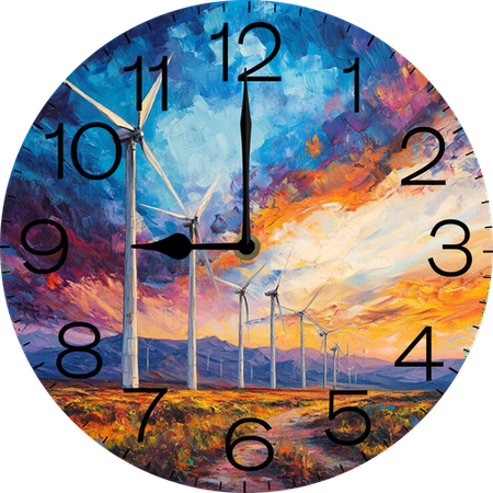 Eveokoki Renewable Energy Wall Clock Large Silent Non-Ticking Battery Operated Modern Clocks for Living Room Decor/Bedroom/Office (10x10 in)