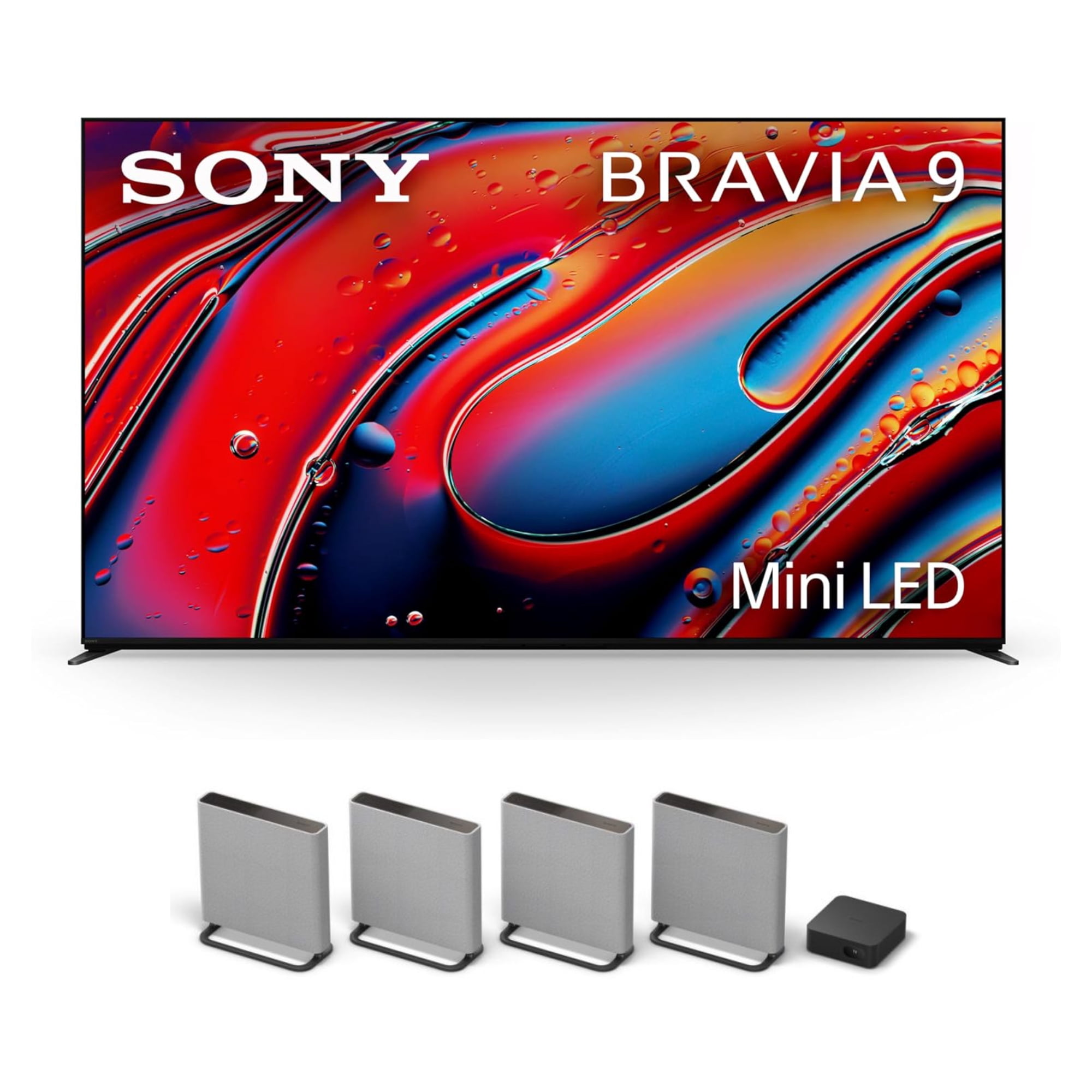 Sony K65XR90 65" XR90 Series Bravia Mini LED HDR QLED 4K Google TV with a Sony HT-A9M2 4.0.4 Ch BRAVIA Theater Quad Soundbar with Dolby Atmos (2024)