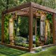 thumbnail image 4 of Cortinas Impermeables para Exteriores (2 Piezas), Diseño Floral Verde, 1,8 X 1,8 M, Paneles de Tela | Cortinas para Patio, Balcón, Ventana, Resistentes a La Intemperie y con Protección Uv, 4 of 6