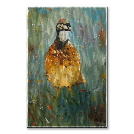 All My Walls 'Quail' by Rosilyn Young Painting Print Plaque