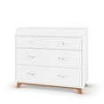 thumbnail image 7 of Child Craft Soho 42" Interlocking 3-Drawer Dresser for Nursery or Bedroom, Tip-Resistant, White/Natural, 7 of 7