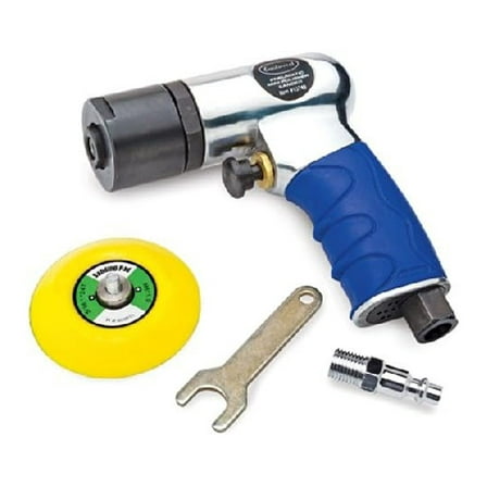 3" Mini Air Sander - Dual Action Polisher, 2500 RPM Variable Speed - Pneumatic Sander for Auto Body, Wood, Furniture, Tight Spaces